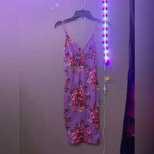 Purple Floral Dress